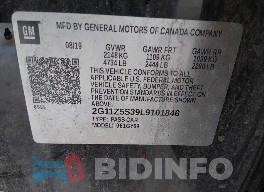 2G11Z5S39L9101846 Photo# 9