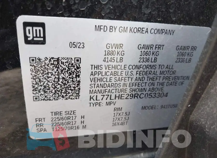 KL77LHE29RC053304 Photo# 9