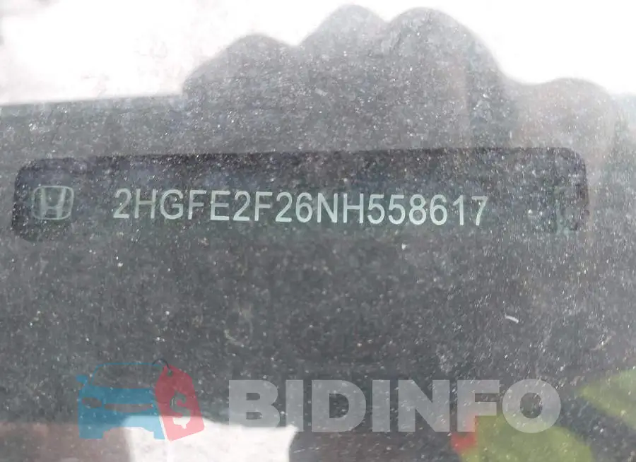 2HGFE2F26NH558617 Photo# 9