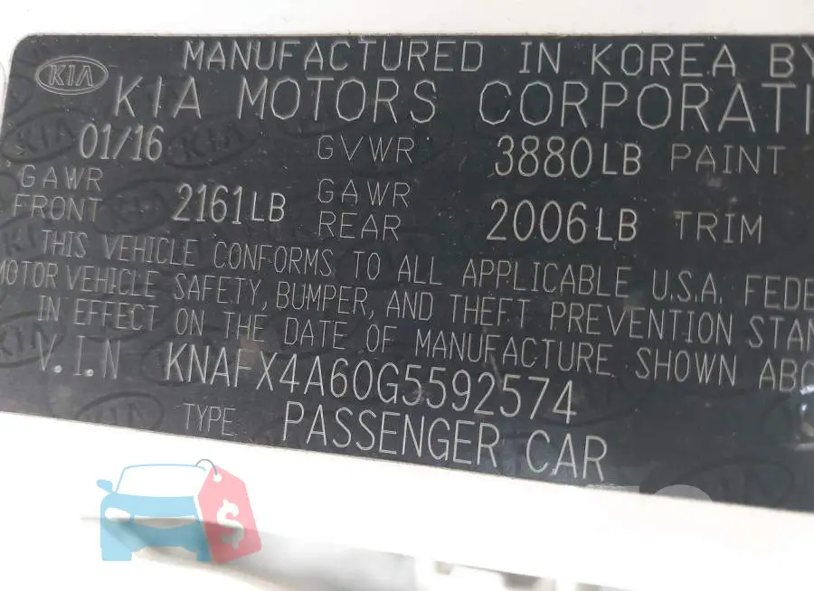 KNAFX4A60G5592574 Photo# 9