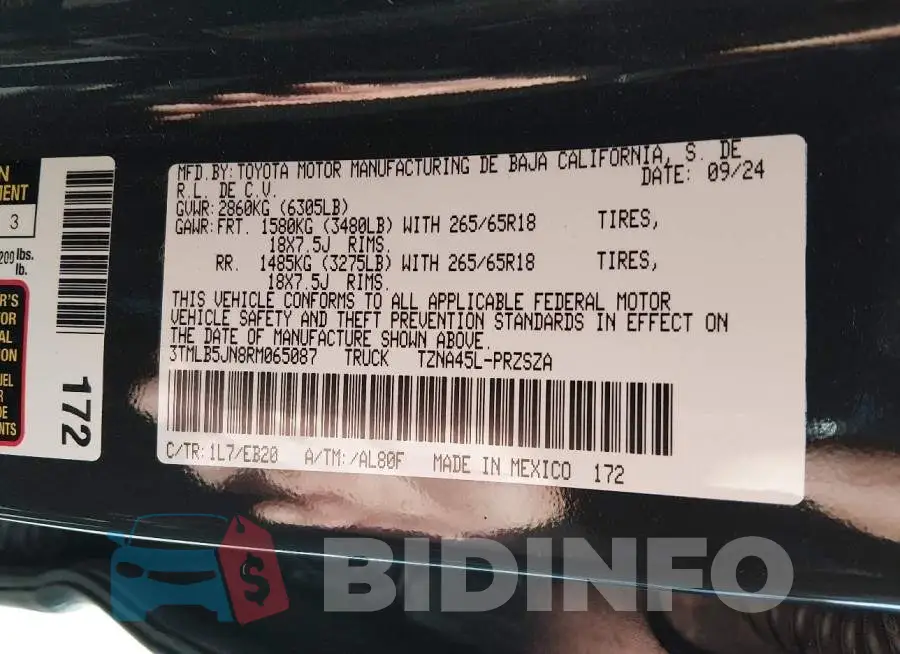 3TMLB5JN8RM065087 Photo# 9