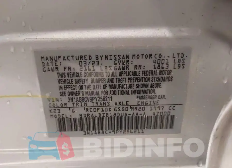 3N1AB8CV9PY256211 Photo# 9