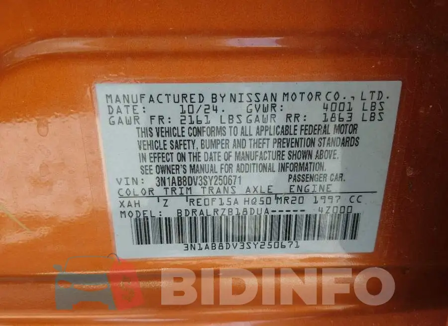 3N1AB8DV3SY250671 Photo# 9
