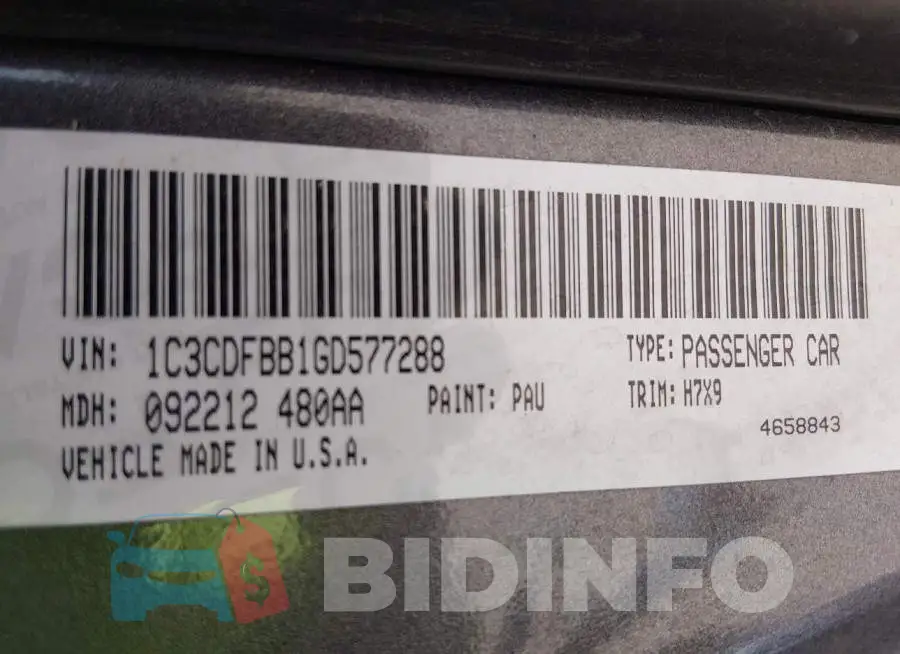 1C3CDFBB1GD577288 Photo# 9