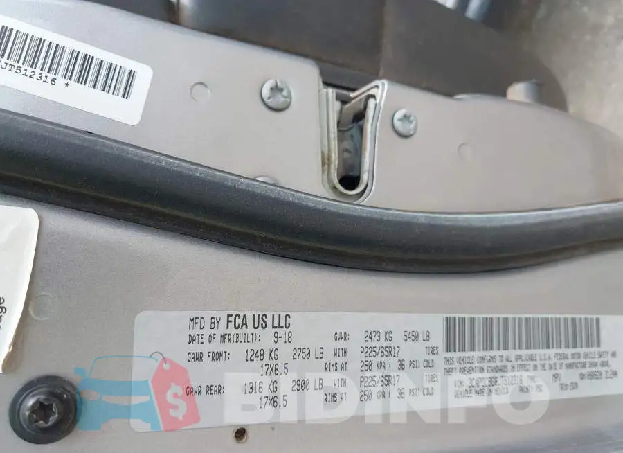 3C4PDCBG6JT512316 Photo# 9