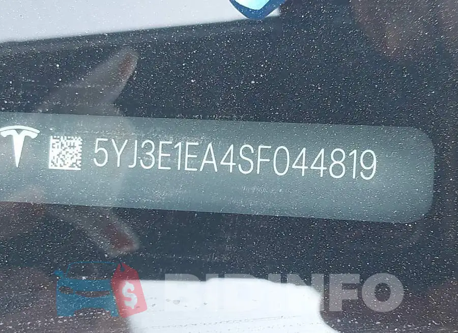5YJ3E1EA4SF044819 Photo# 8