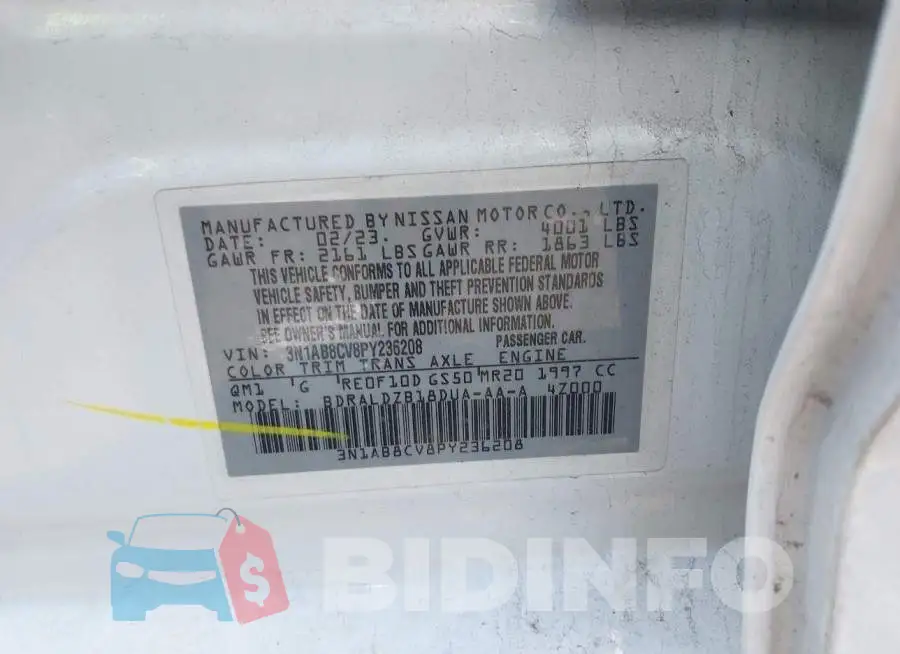 3N1AB8CV8PY236208 Photo# 9