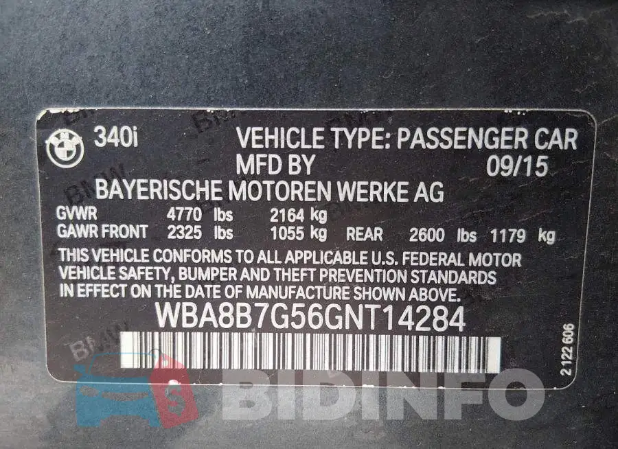 WBA8B7G56GNT14284 Photo# 9