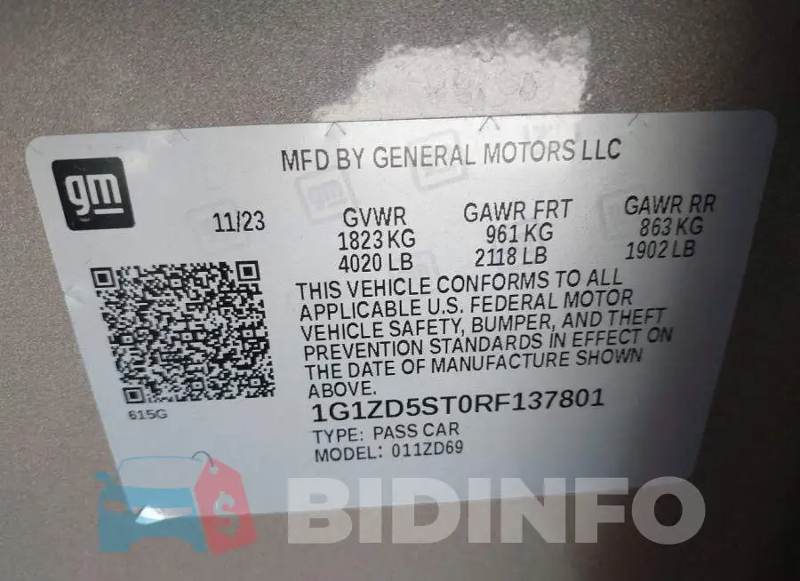 1G1ZD5ST0RF137801 Photo# 9
