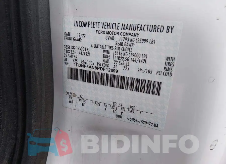 1FDNF6AN8PDF12699 Photo# 9