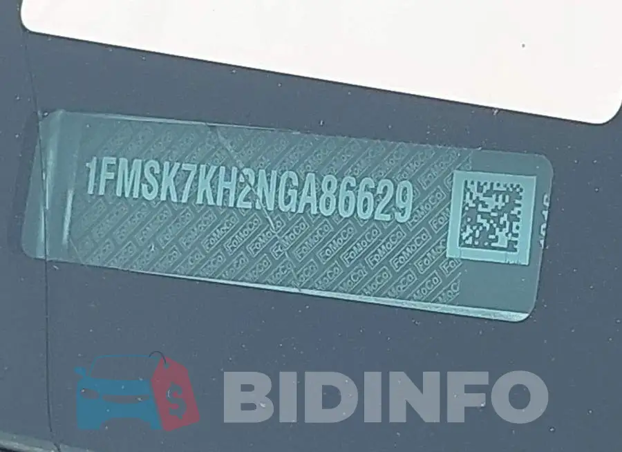 1FMSK7KH2NGA86629 Photo# 9