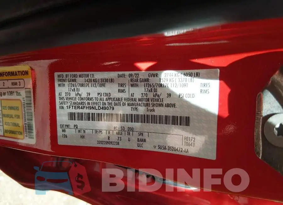 1FTER4FH9NLD49079 Photo# 9