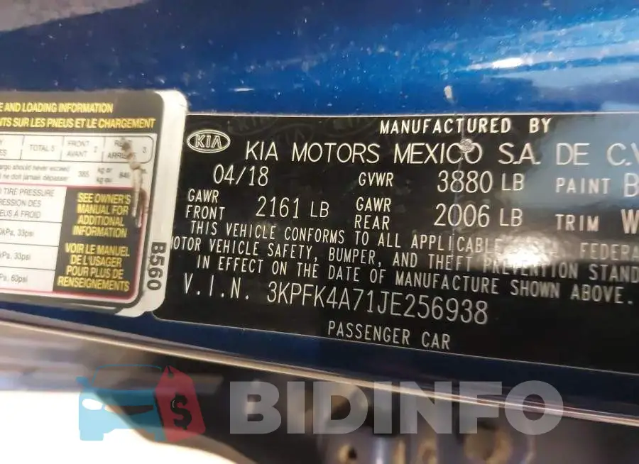 3KPFK4A71JE256938 Photo# 9