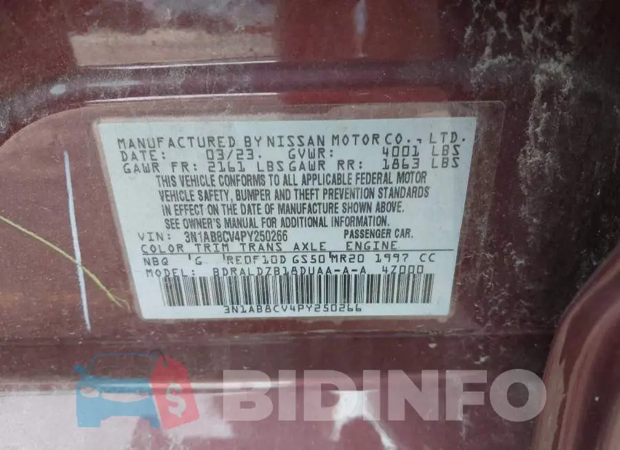 3N1AB8CV4PY250266 Photo# 9