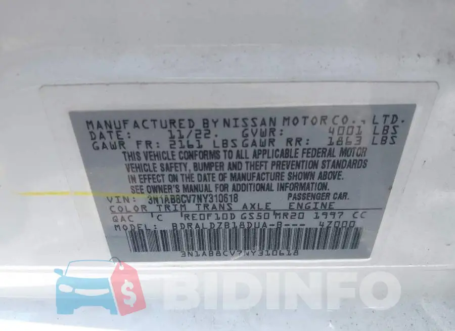 3N1AB8CV7NY310618 Photo# 9