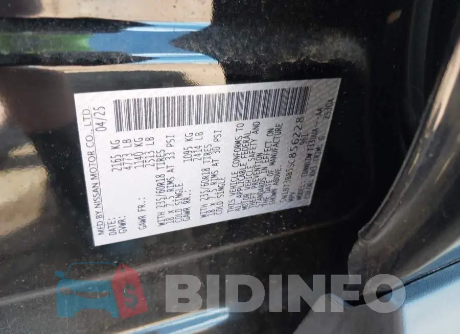 5N1BT3BB5SC856228 Photo# 9