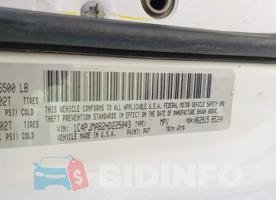 1C4PJMAB2HD225043 Photo# 9
