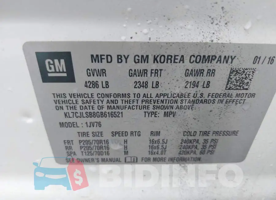 KL7CJLSB8GB616521 Photo# 9