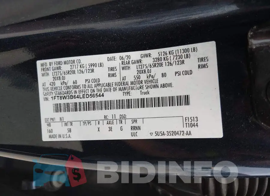 1FT8W3B64LED56544 Photo# 8