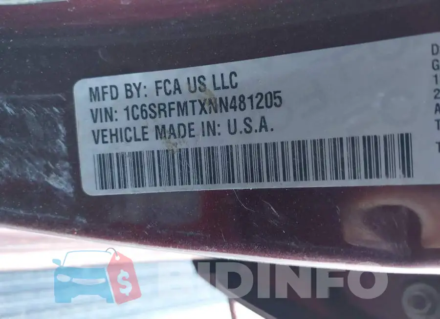 1C6SRFMTXNN481205 Photo# 9