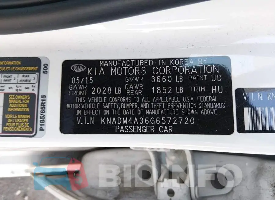 KNADM4A36G6572720 Photo# 9