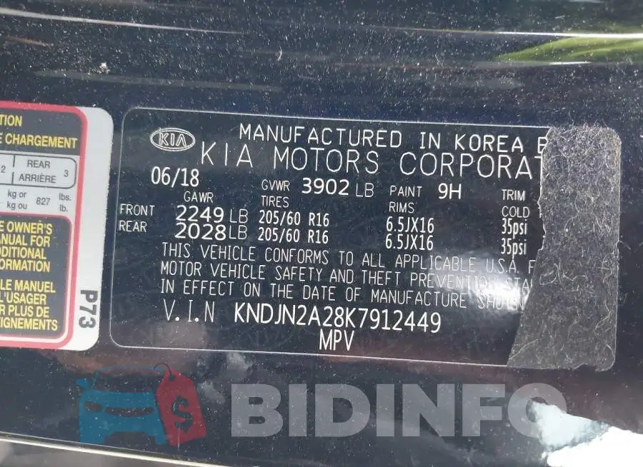 KNDJN2A28K7912449 Photo# 9