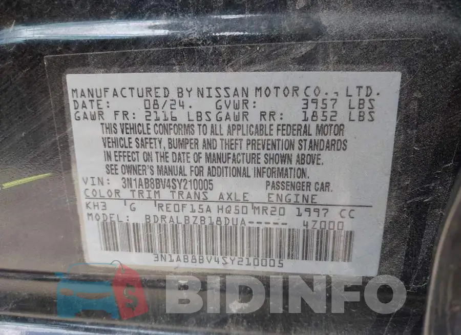 3N1AB8BV4SY210005 Photo# 9