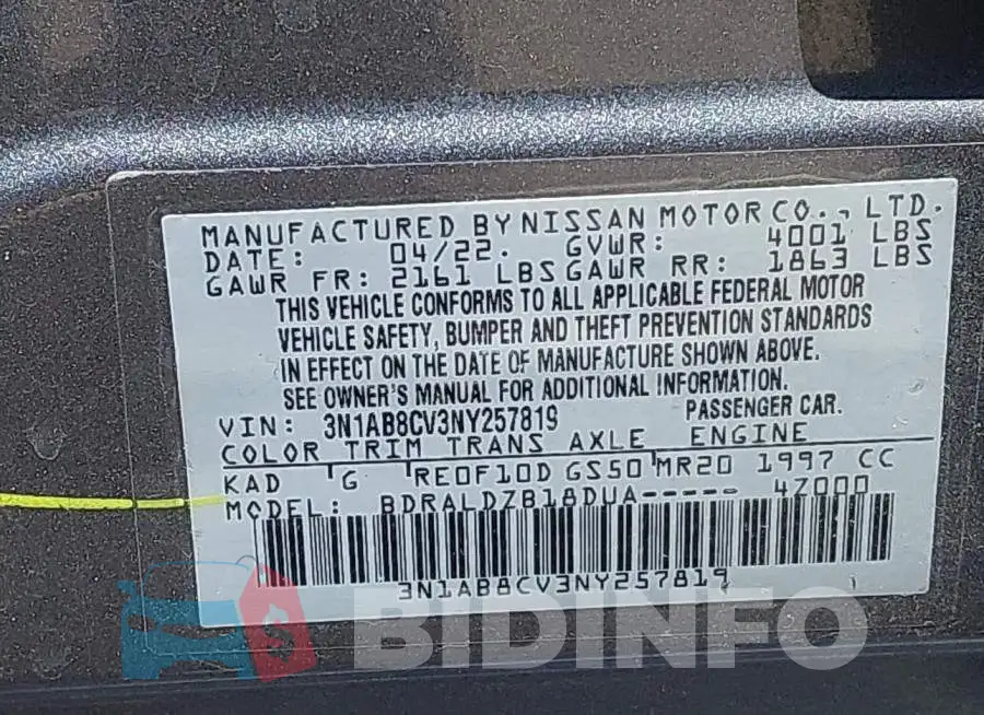 3N1AB8CV3NY257819 Photo# 9