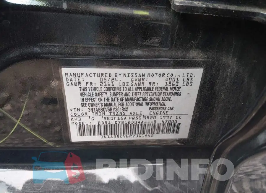 3N1AB8CV6RY361842 Photo# 9