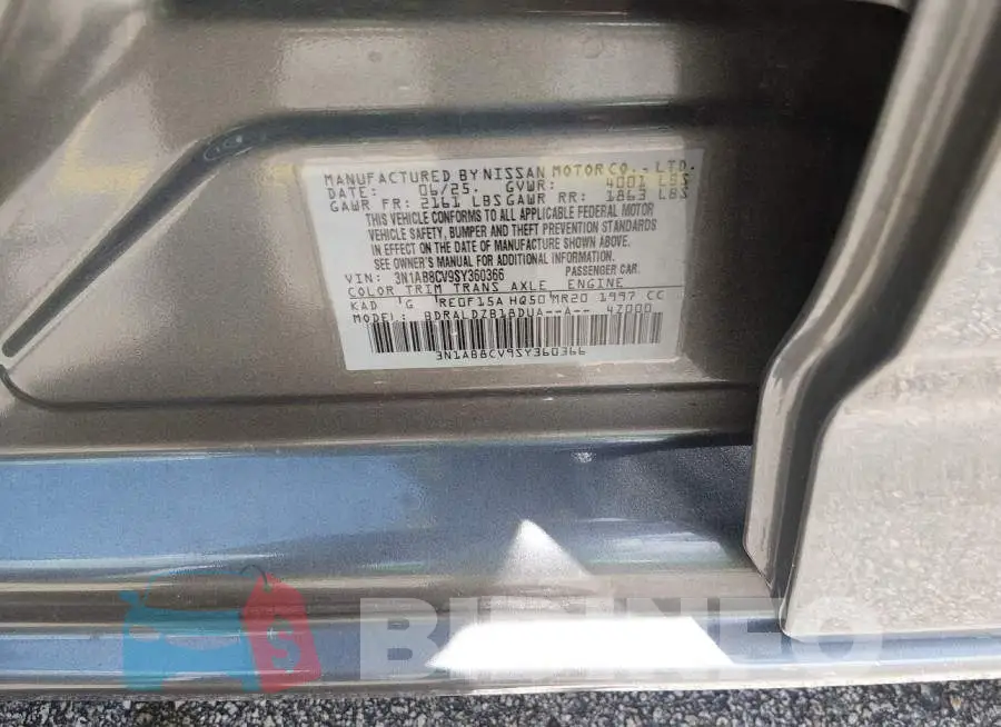 3N1AB8CV9SY360366 Photo# 9