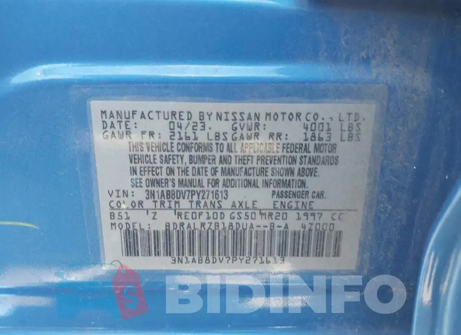 3N1AB8DV7PY271613 Photo# 9