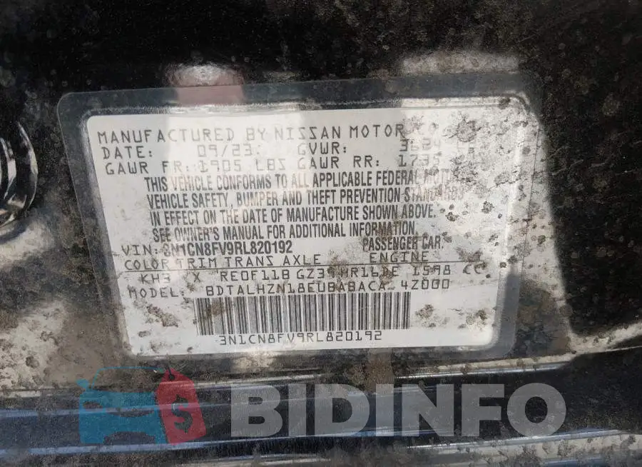 3N1CN8FV9RL820192 Photo# 9