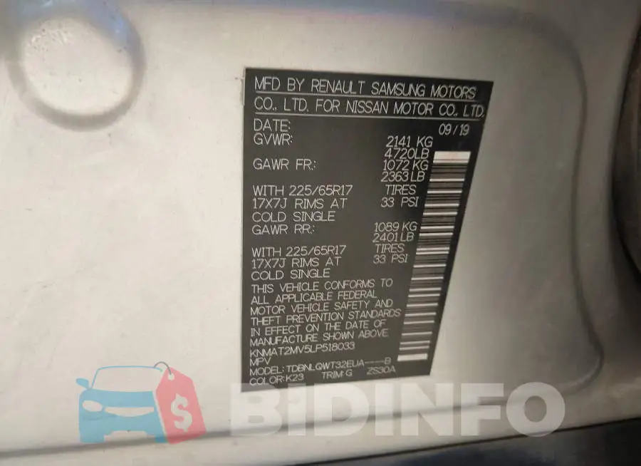 KNMAT2MV5LP518033 Photo# 9