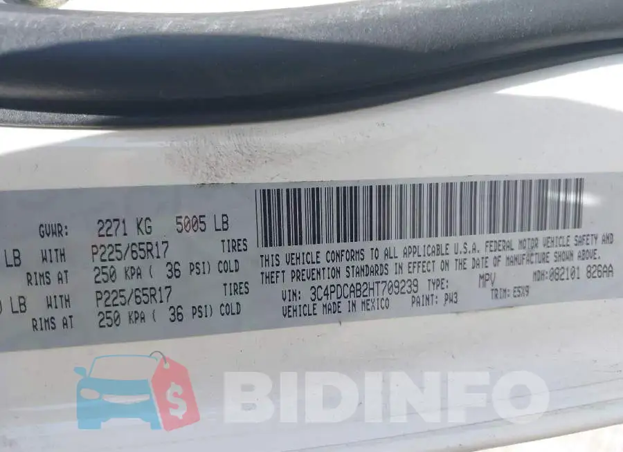 3C4PDCAB2HT709239 Photo# 9