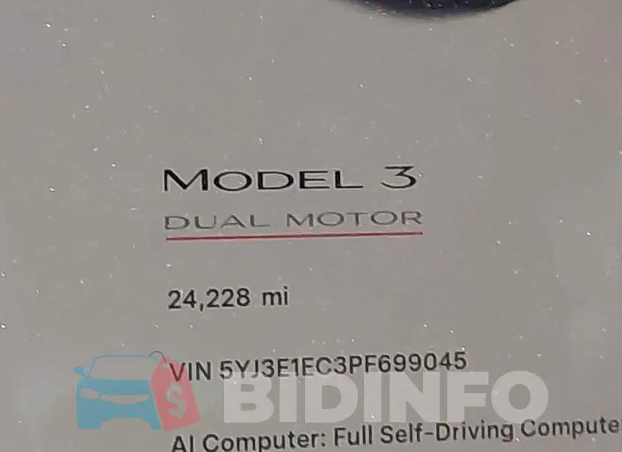 5YJ3E1EC3PF699045 Photo# 7