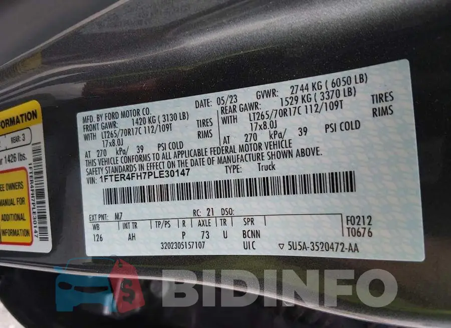 1FTER4FH7PLE30147 Photo# 9