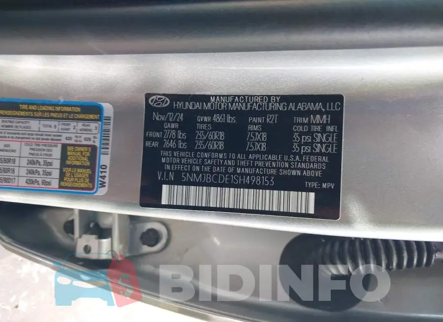 5NMJBCDE1SH498153 Photo# 9