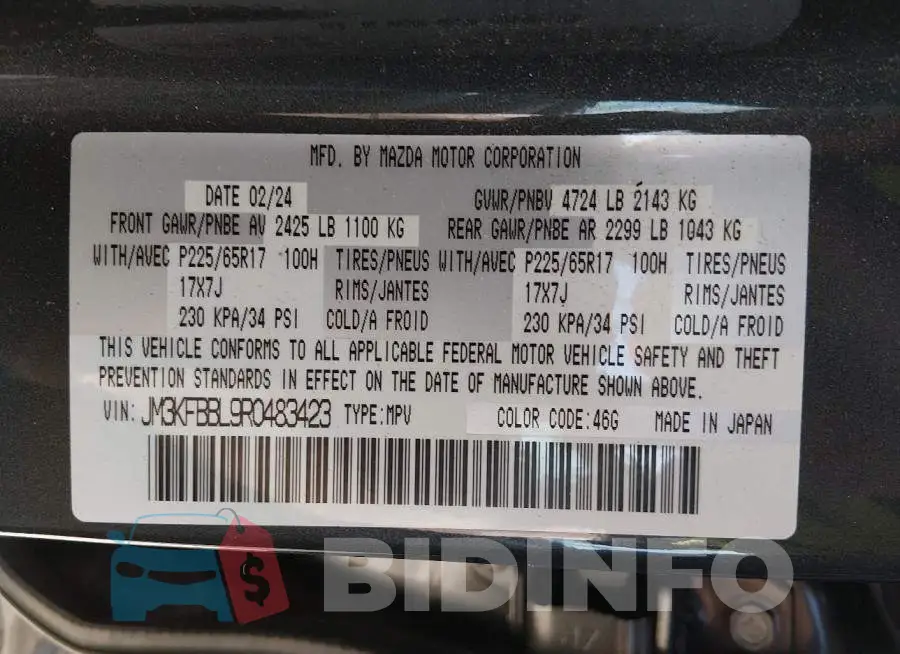 JM3KFBBL9R0483423 Photo# 9
