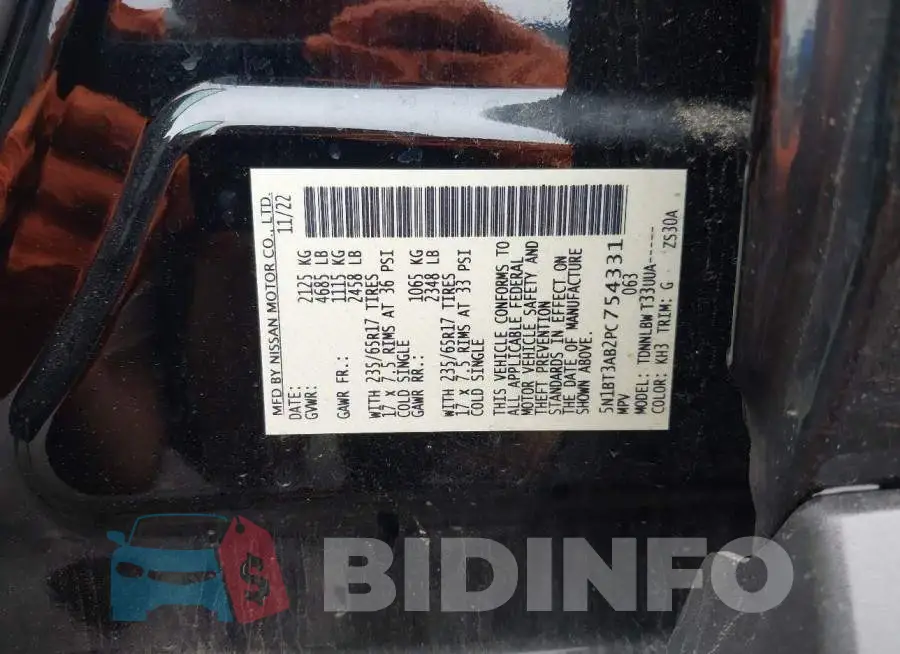 5N1BT3AB2PC754331 Photo# 9