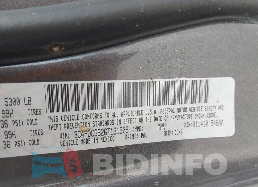 3C4PDCGB2GT131505 Photo# 9