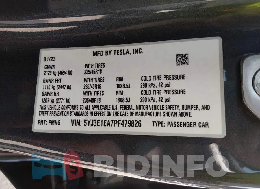 5YJ3E1EA7PF479826 Photo# 8