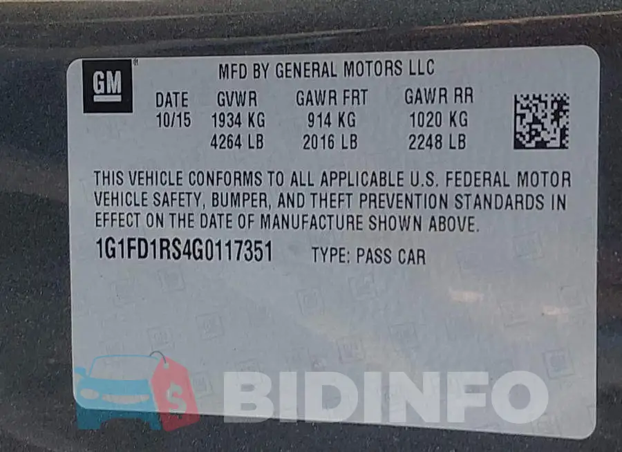 1G1FD1RS4G0117351 Photo# 9