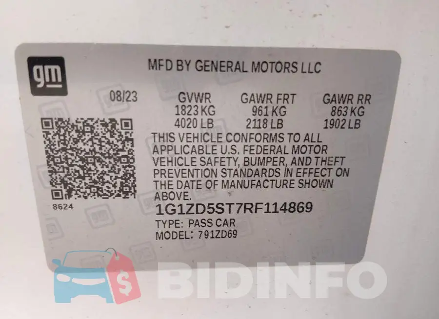 1G1ZD5ST7RF114869 Photo# 9