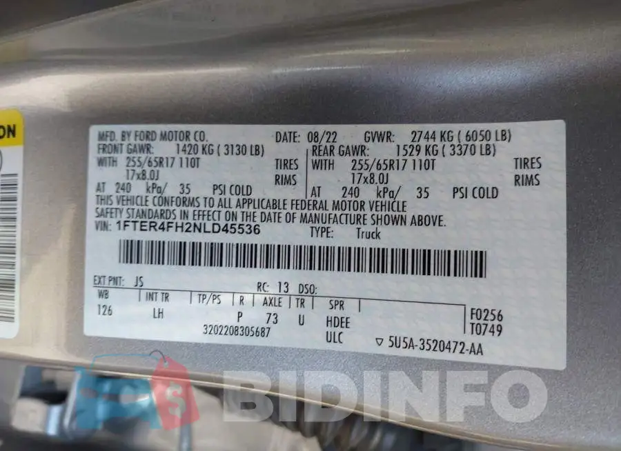 1FTER4FH2NLD45536 Photo# 9