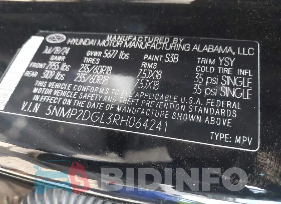 5NMP2DGL3RH064241 Photo# 9