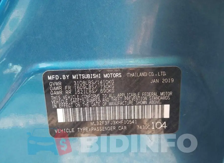 ML32F3FJ3KHF10541 Photo# 9