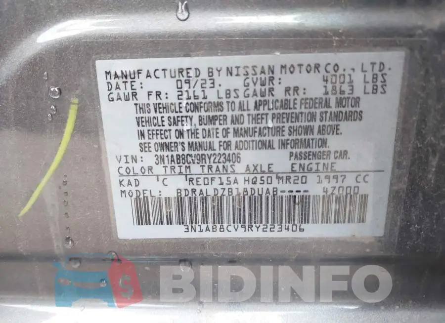 3N1AB8CV9RY223406 Photo# 9