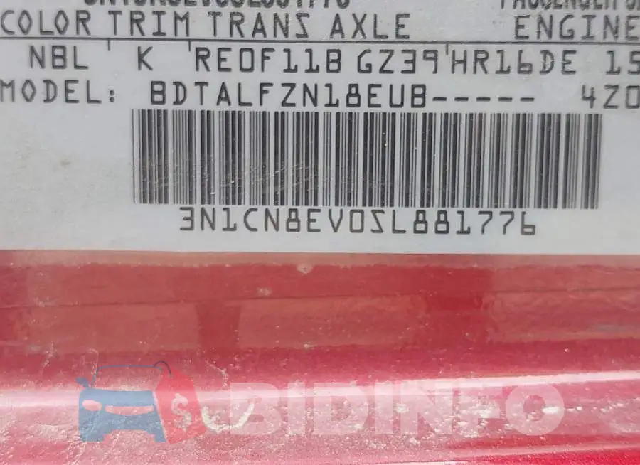 3N1CN8EV0SL881776 Photo# 9