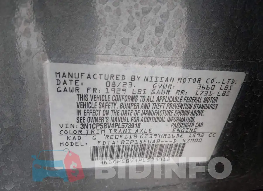 3N1CP5BV4PL573918 Photo# 9