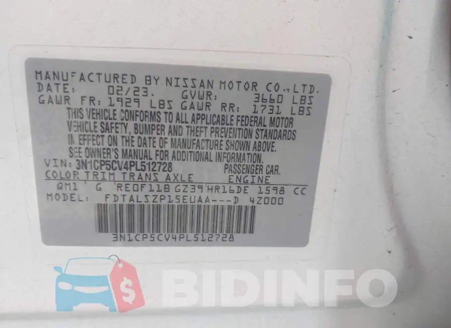 3N1CP5CV4PL512728 Photo# 9